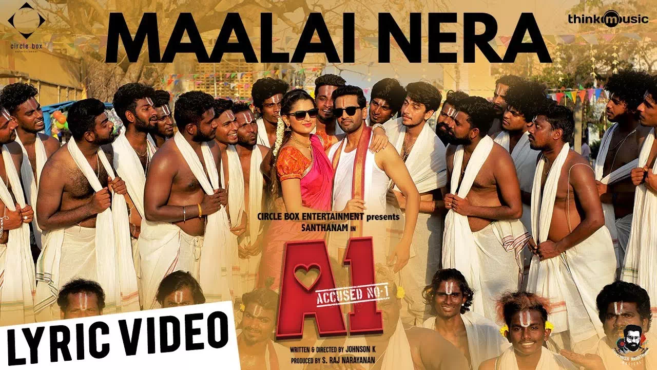 maalai neram mallipoo song from accused no1 sandhanam film and sandhosh narayanan music